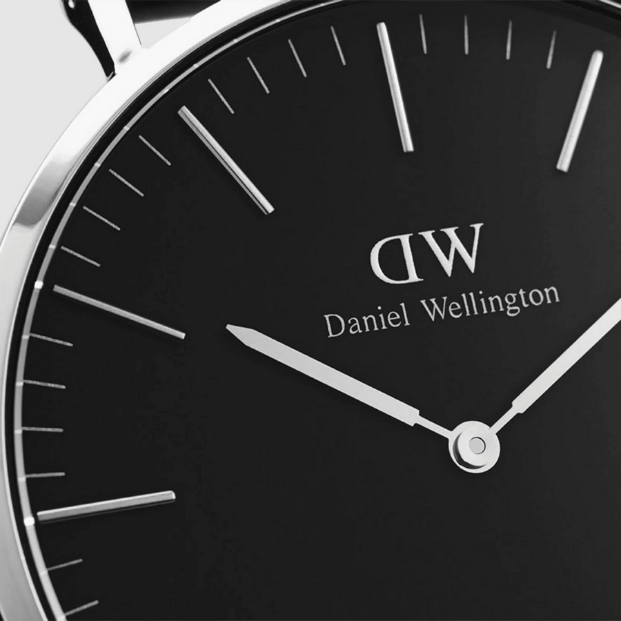 Đồng Hồ Dw Daniel Wallington Classic Bayswater Nam Đen Xanh Xám